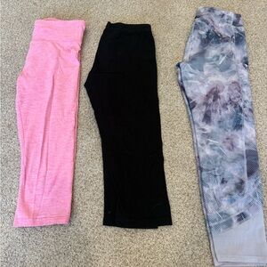 Stylish Kids Bottoms Set - Pink, Black, and Gray